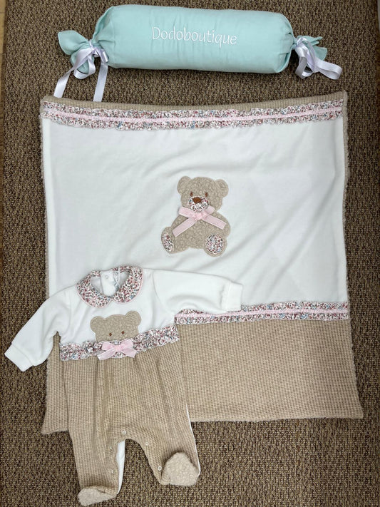 Coordinato in ciniglia teddy