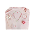 Set Roselline Cuore Lana Per Neonati