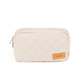 Pochette in tessuto beige Nanan