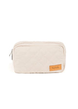 Pochette in tessuto beige Nanan