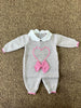 Tutina con cuore rosa, 100% lana