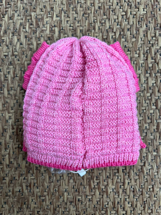 Cappello con fiocco in pura lana