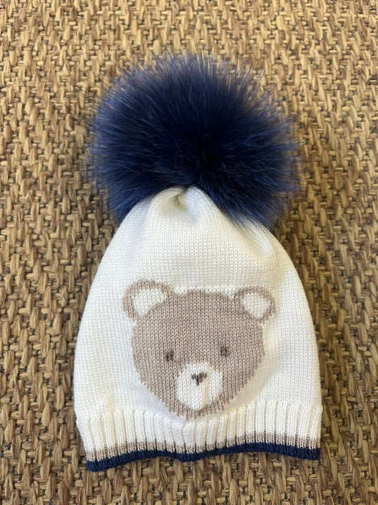 Cappello orsetto con pelliccia di volpe