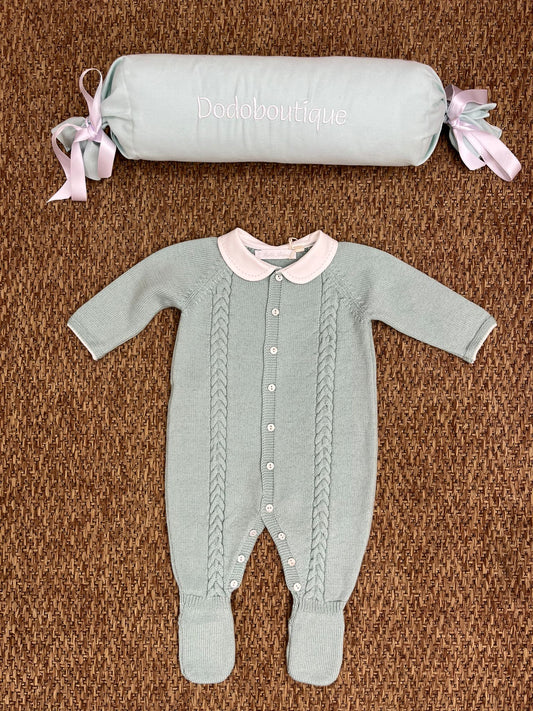 Tutina in pura lana merino con treccine