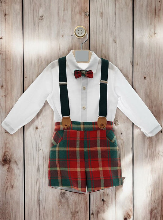 Completo/salopette tartàn Yoedu