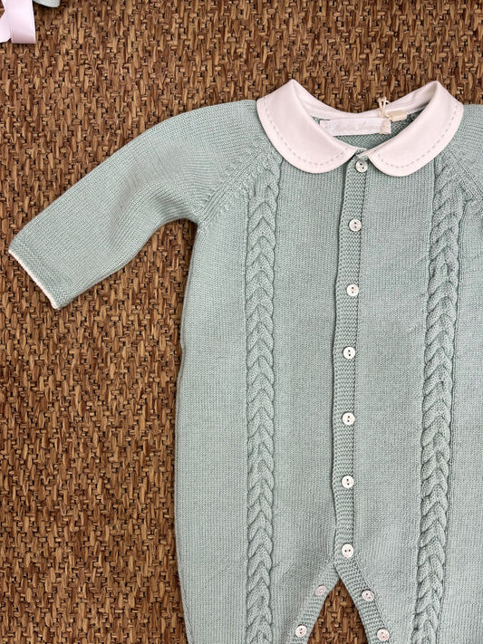 Tutina in pura lana merino con treccine