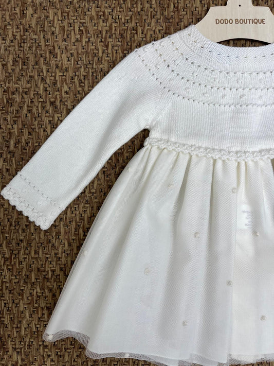 Abito con corpino in maglia