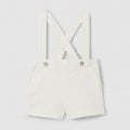 Salopette di jeans bianco