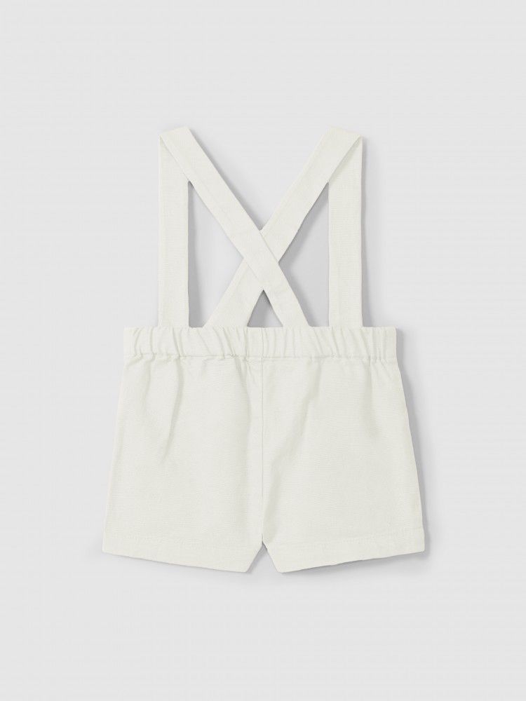 Salopette di jeans bianco