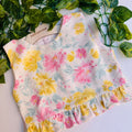 Top con fiori